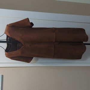 Faux suede dress